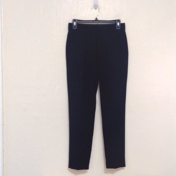 Vince Black Crepe Tailored Straight Leg Pant Size 0 - Picture 1 of 14